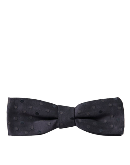 Elegant Polka Dot Silk Bow Tie