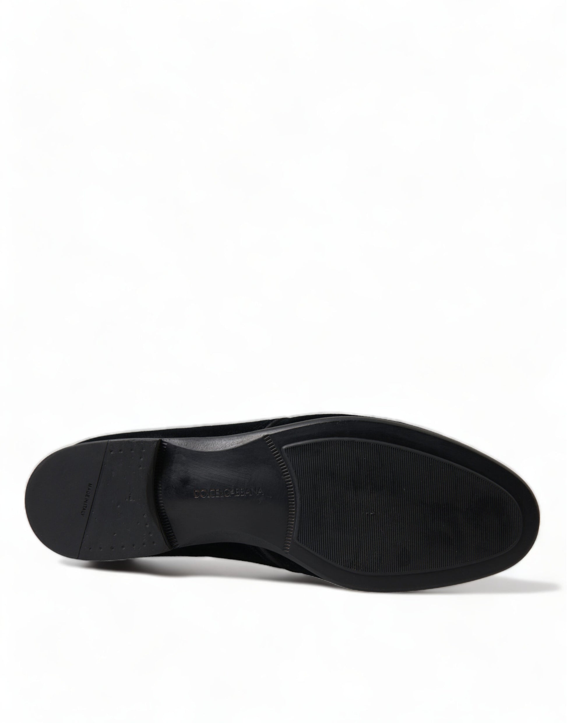 Elegant Black Velvet Derby Dress Shoes