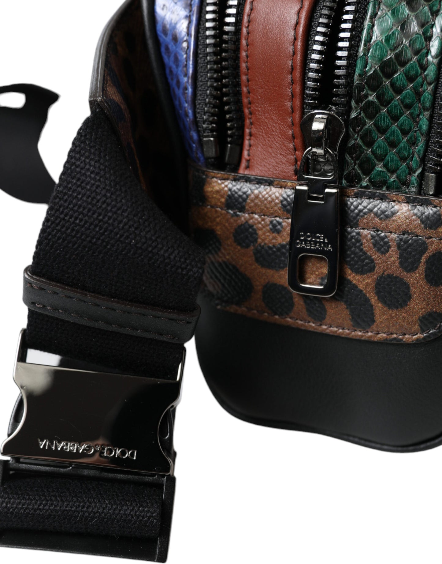 Exotic Leather Leopard Belt Bag