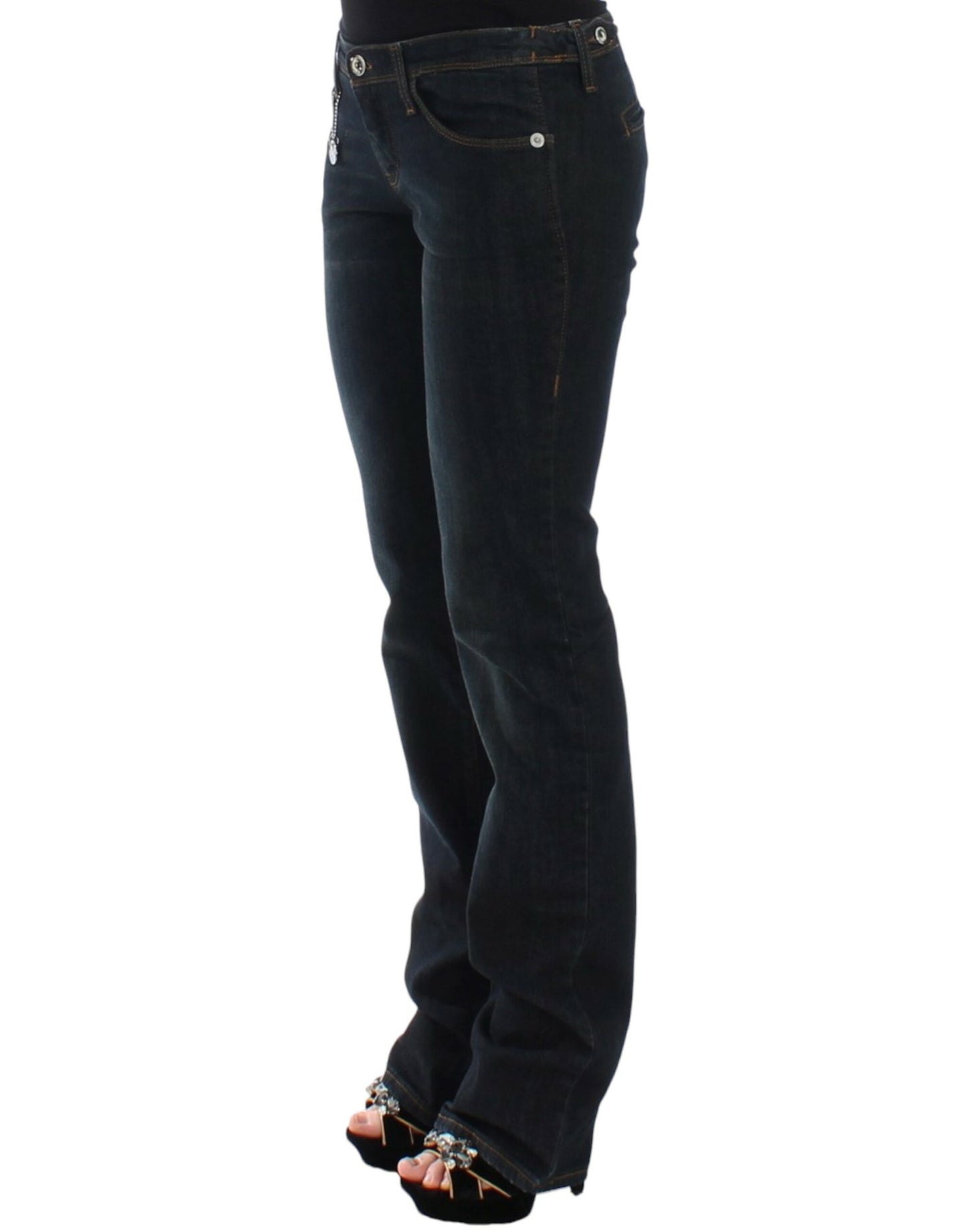 Chic Blue Slim Fit Denim Delight