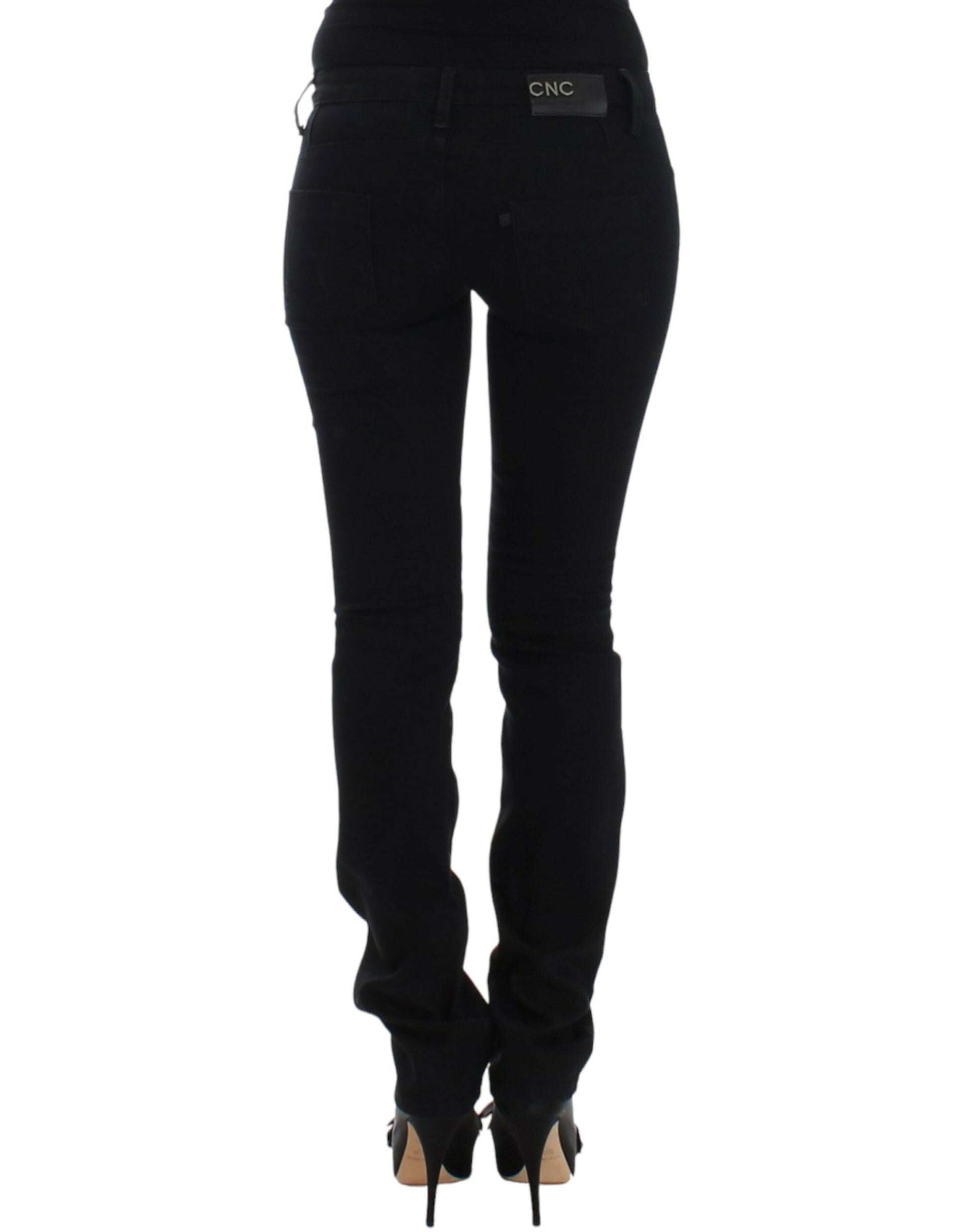 Elegant Black Straight Leg Jeans