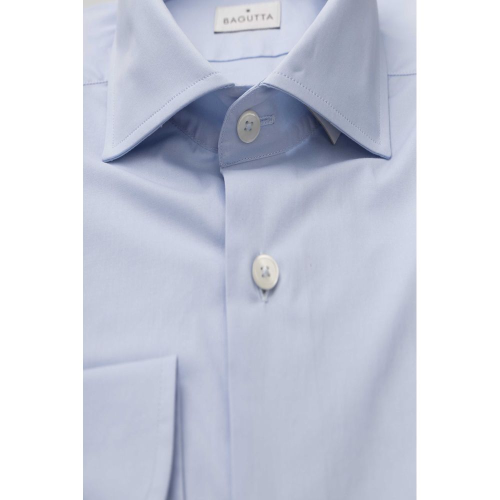 Light Blue Cotton Men Shirt