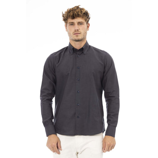 Gray Cotton Mens Shirt