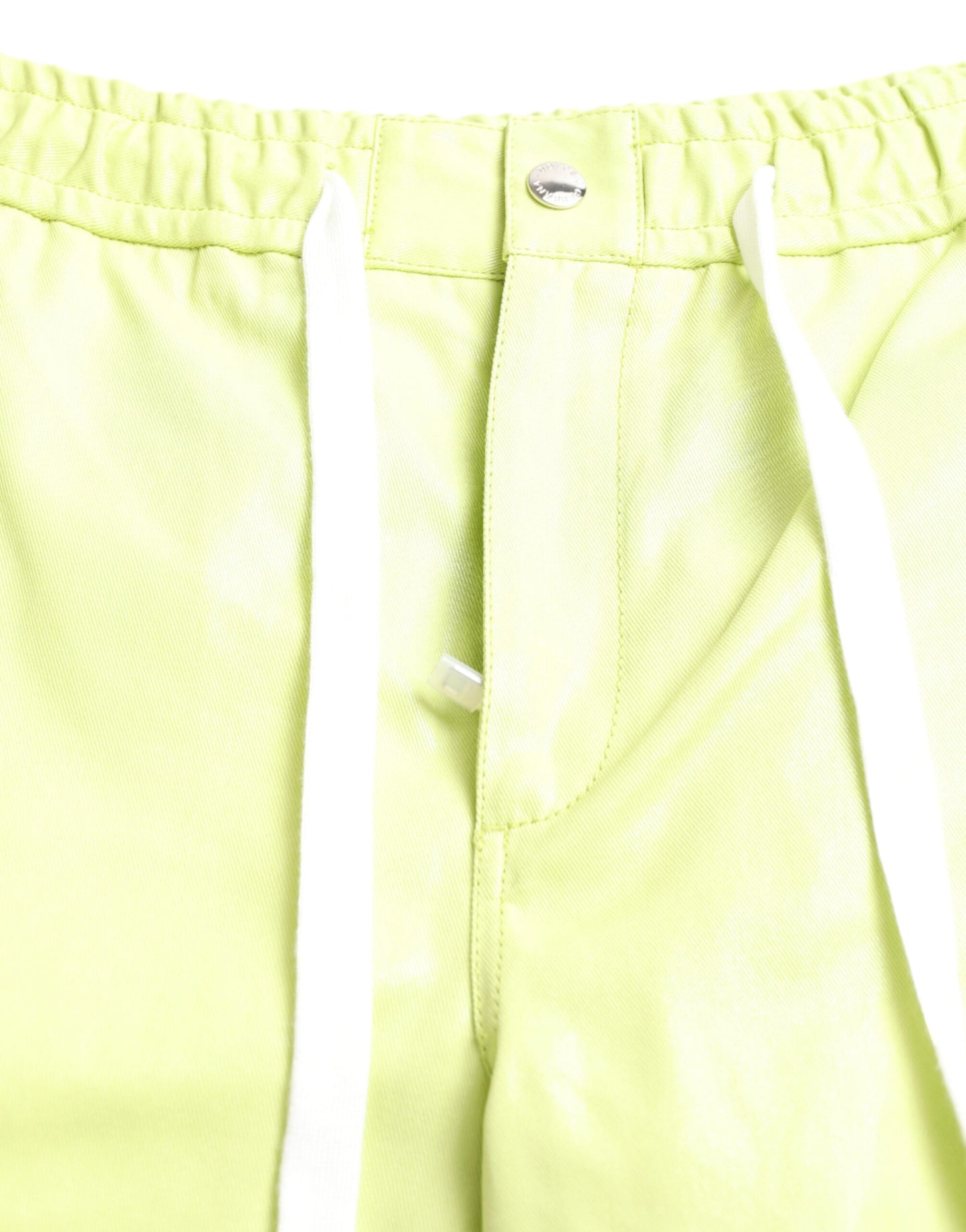 Chic Light Green Cotton Bermuda Shorts