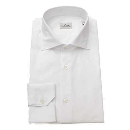 White Cotton Men's Shirt