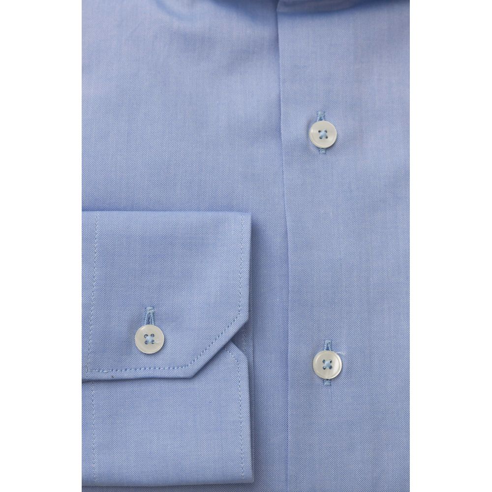 Light Blue Cotton Men Shirt