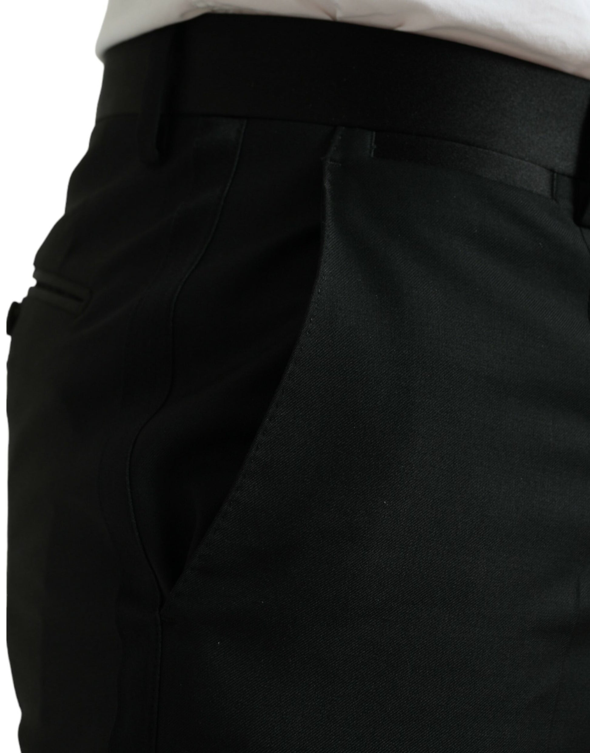 Elegant Slim Fit Wool Dress Pants