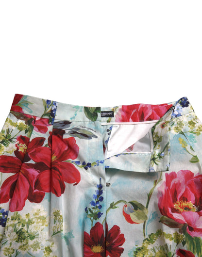 Floral High Waist Wide Leg Pants