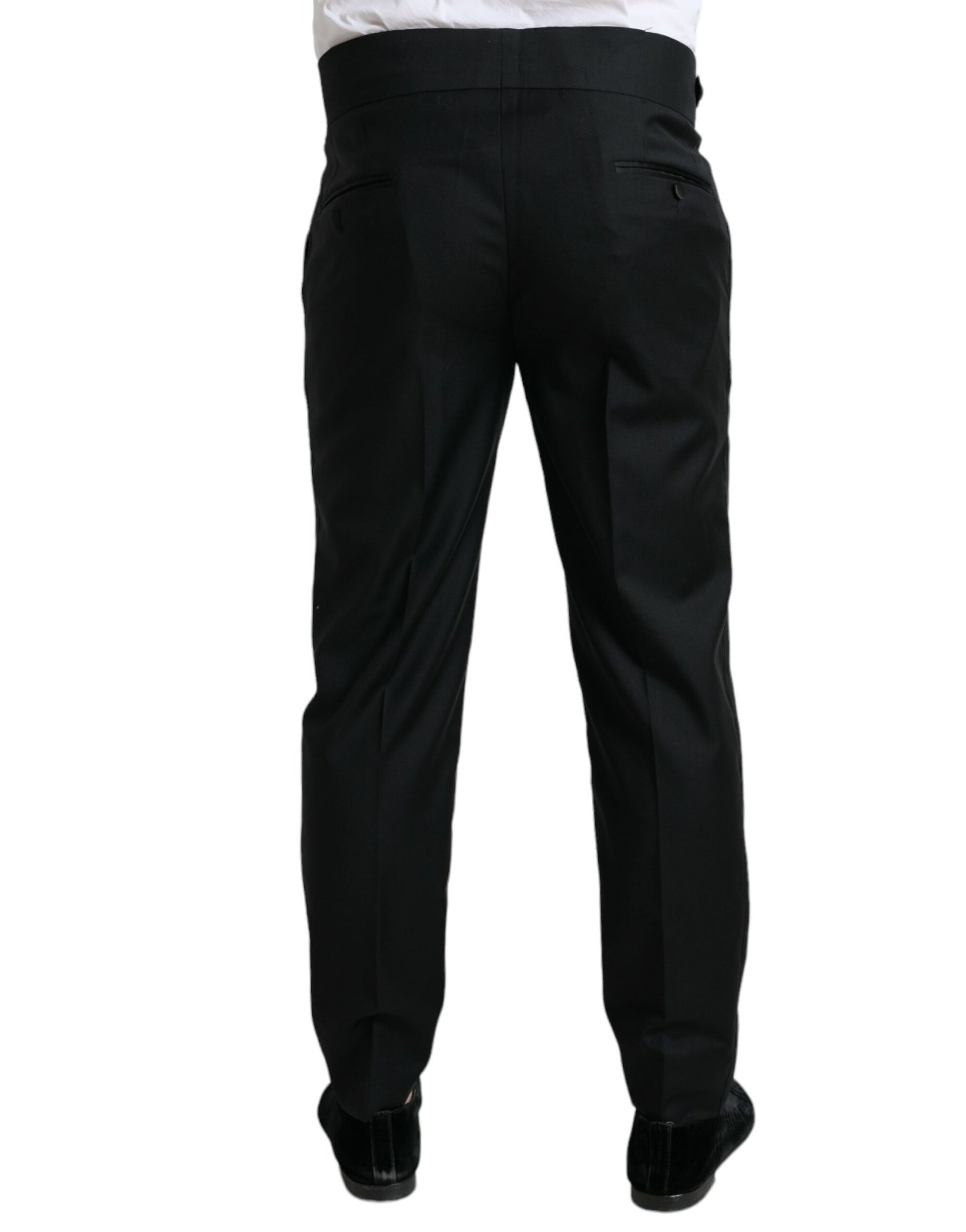 Elegant Slim Fit Wool Dress Pants