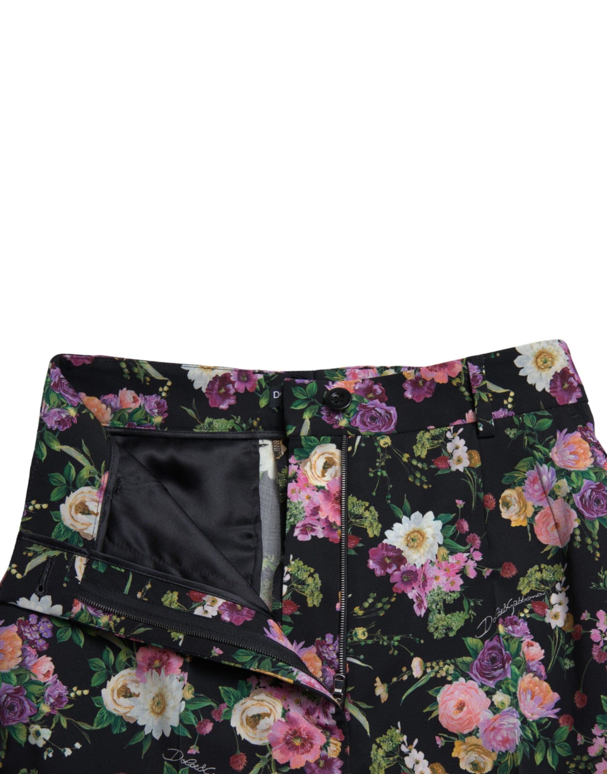 Floral High Waist Wide Leg Pants