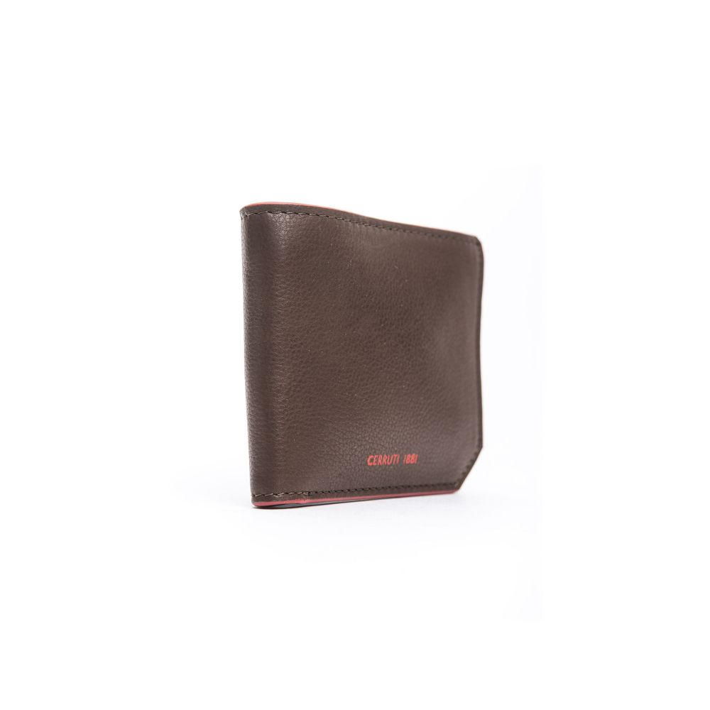 Brown Calf Leather Men Wallet