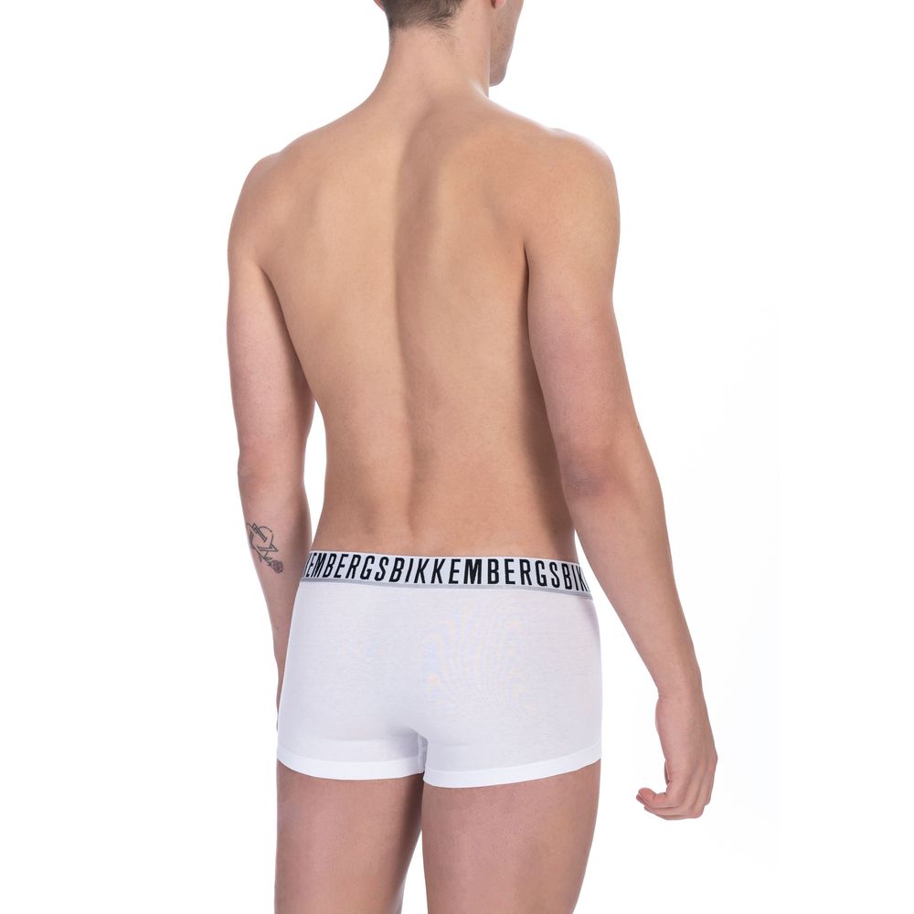 White Cotton Mens Trunk