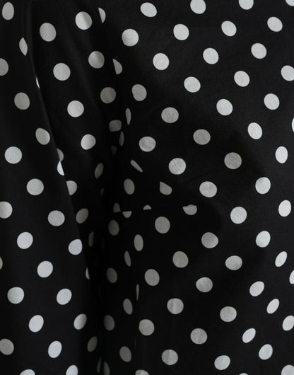 Elegant Polka Dot Shift Mini Dress