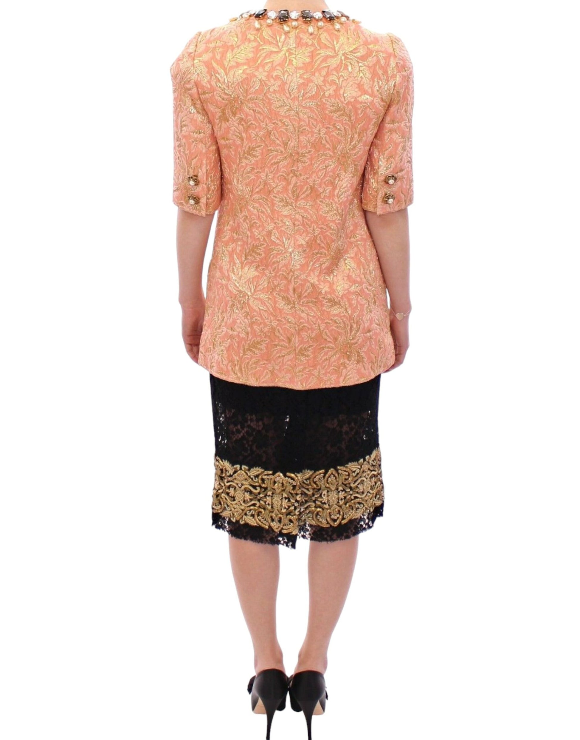 Exclusive Crystal Brocade Coat Jacket