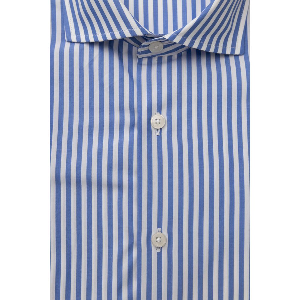 Light Blue Cotton Men Shirt