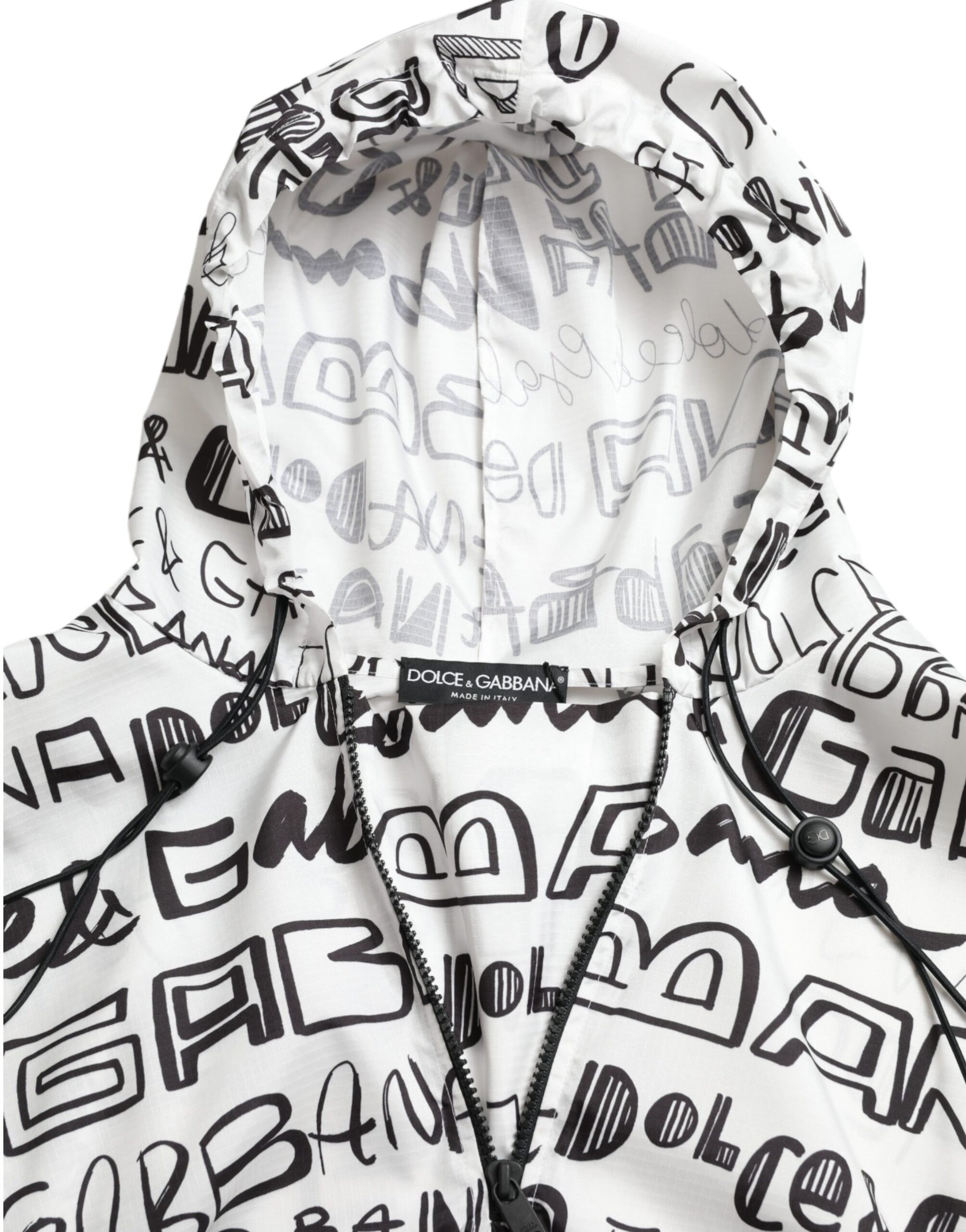 Chic Hooded Logo Print Blouson Tee