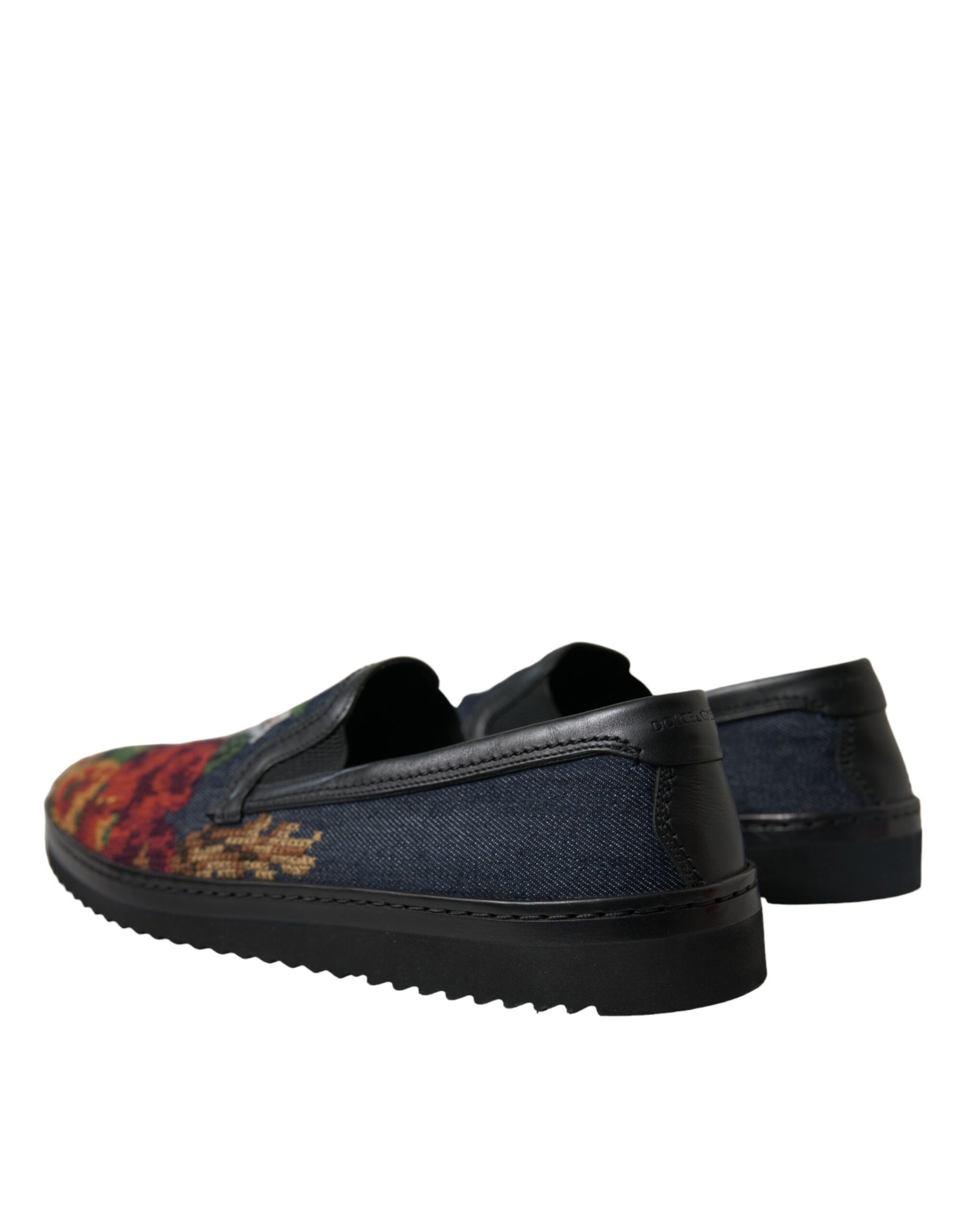 Elegant Multicolor Floral Loafers