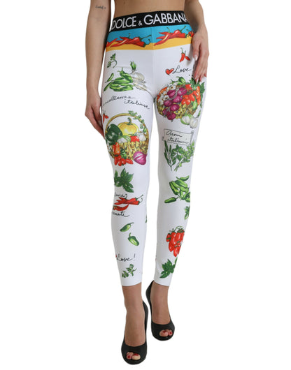 Elegant High Waist Printed Leggings