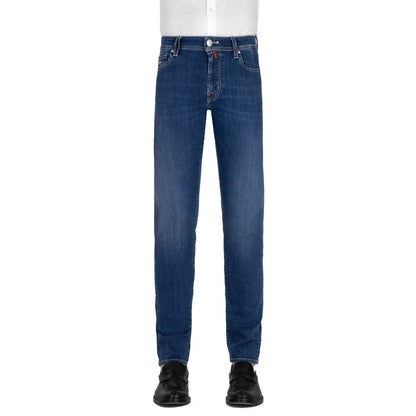 Elegant Stretch Cotton Men's Jeans