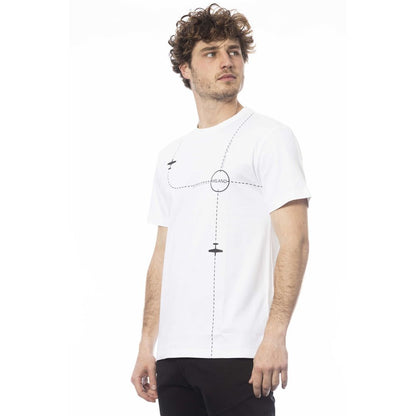 White Cotton Men T-Shirt