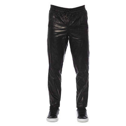 Black Leather Men Pants