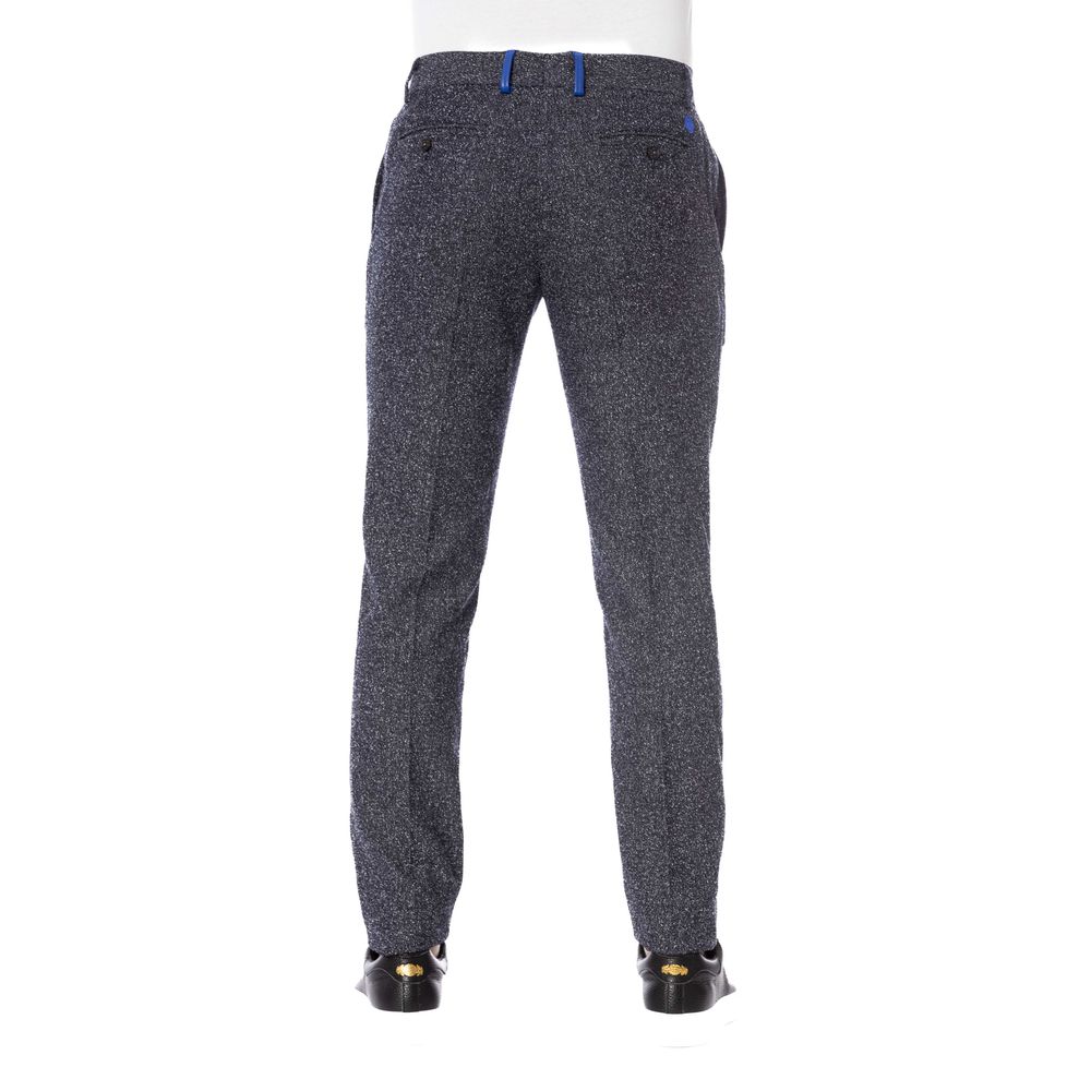 Black Cotton Men Trousers