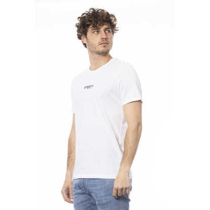 White Cotton Men T-Shirt