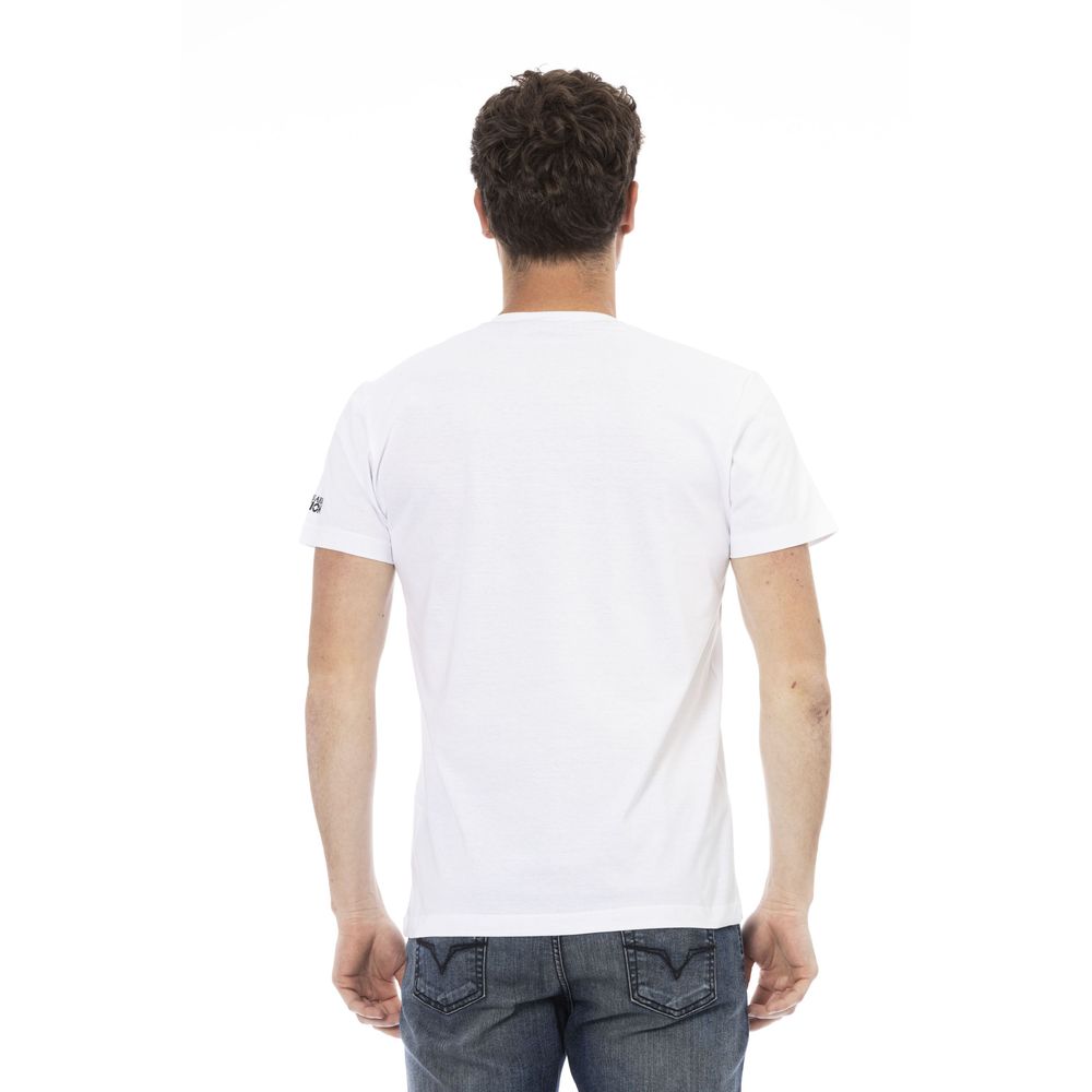 White Cotton Men's T-Shirt