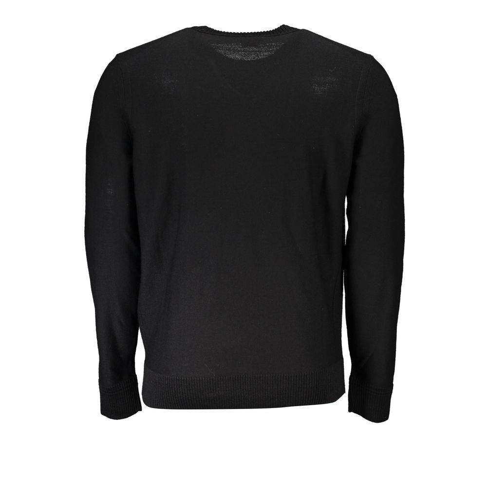 Black Wool Men Sweater