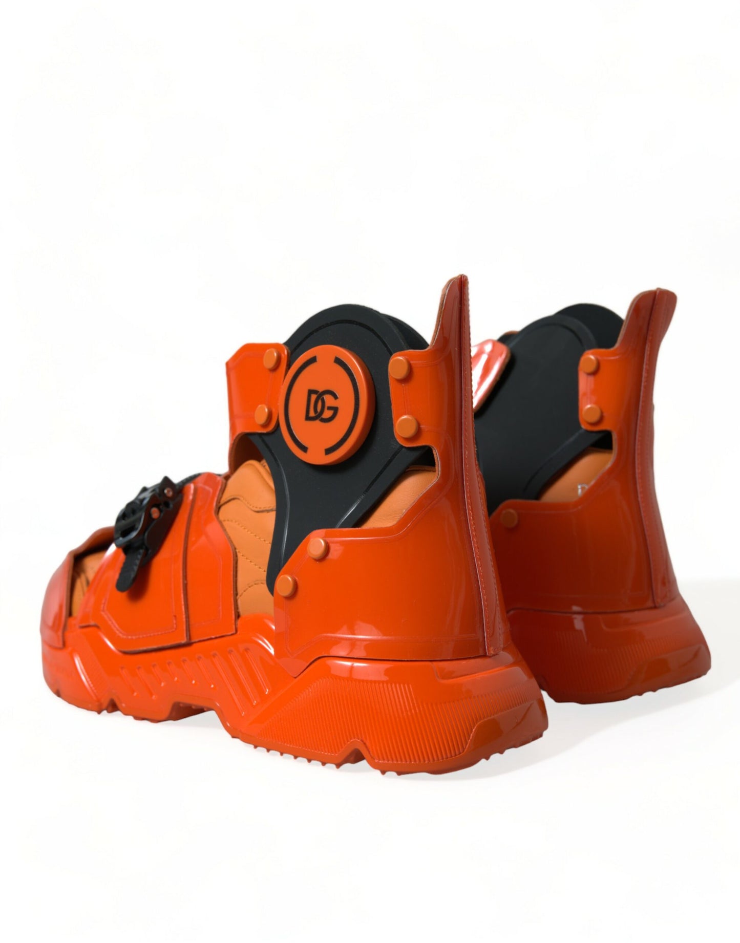 Orange Breezy High-Top Sneakers Charm