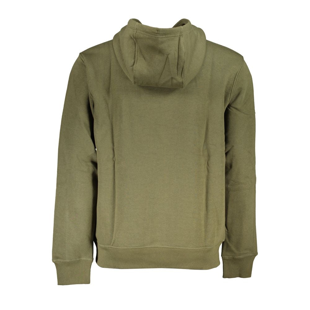 Green Cotton Men Sweater