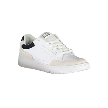 White Polyethylene Men Sneaker