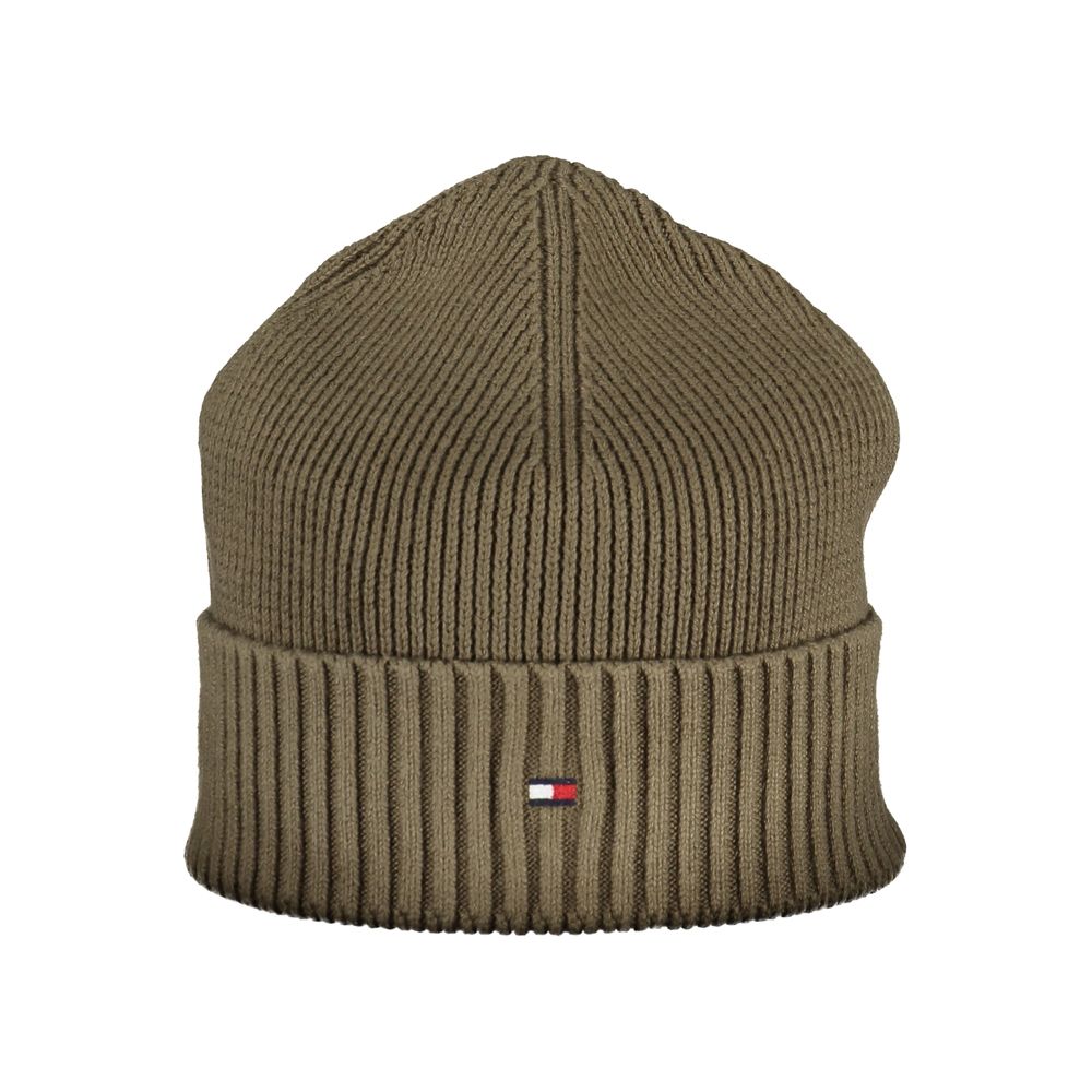 Exquisite Green Cotton Cashmere Cap