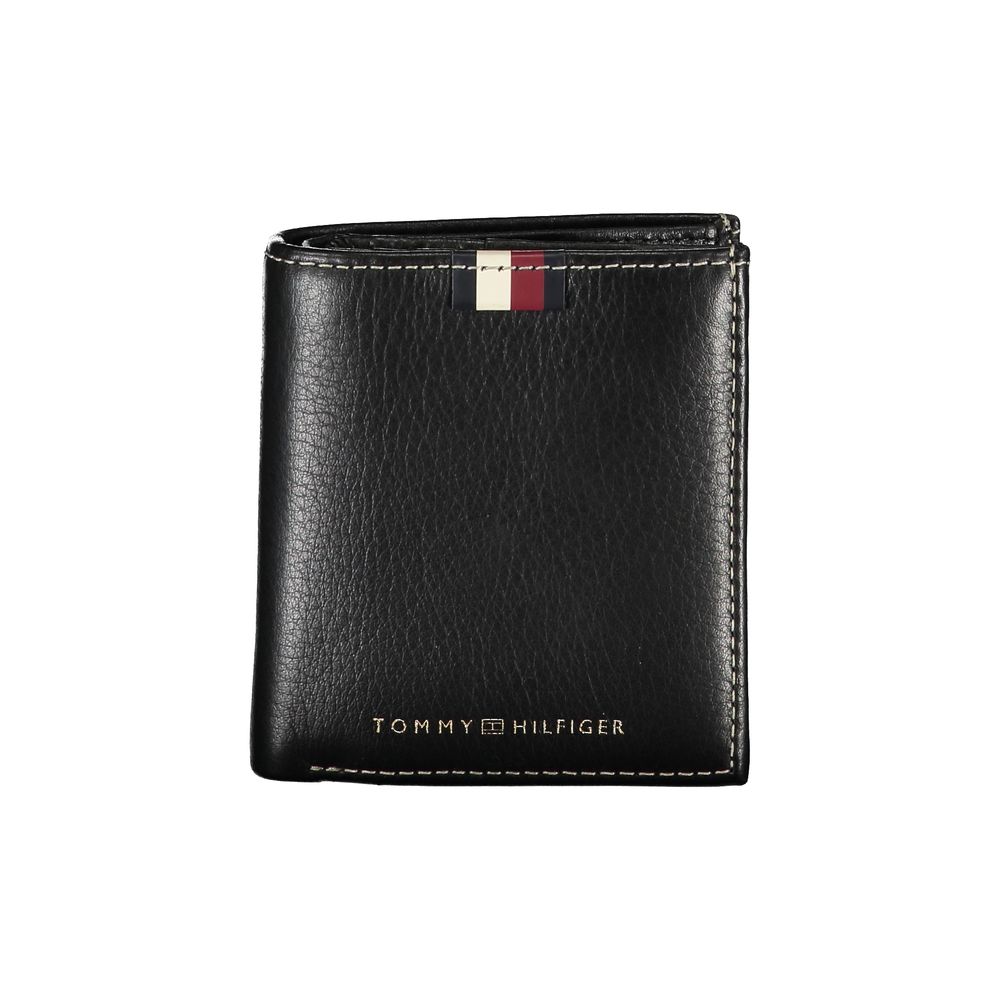 Elegant Black Leather Bifold Wallet