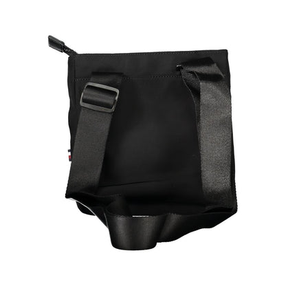 Eco-Chic Black Shoulder Bag for Men