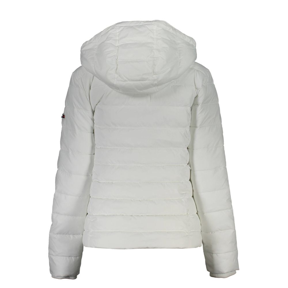 White Polyester Women Jacket