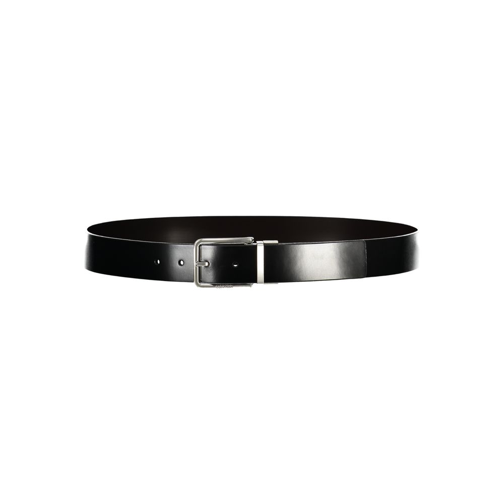 Sleek Reversible Leather Belt - Black/Brown