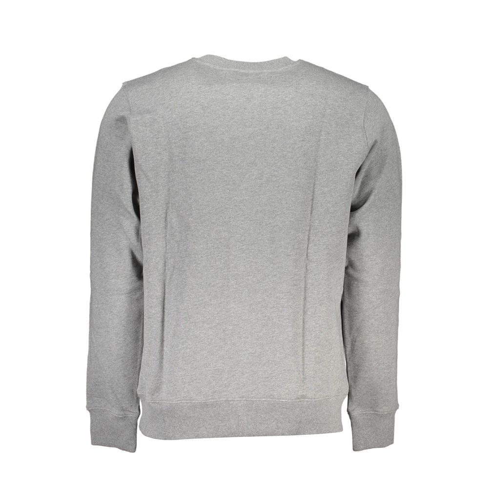 Classic Gray Crew Neck Sweatshirt with Logo