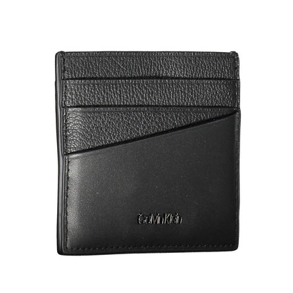 Elegant Leather Card Holder in Timeless Black