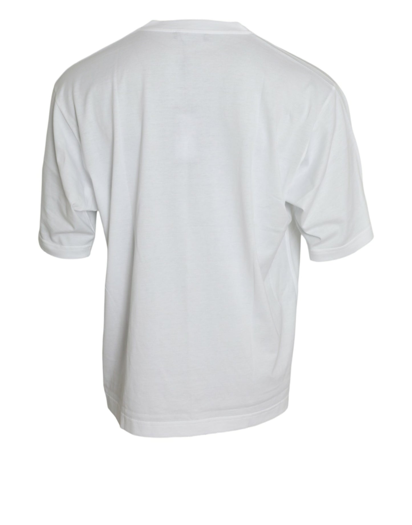 Elegant White Crew Neck Luxury Tee