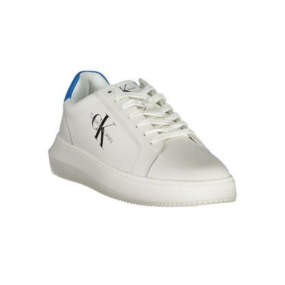 Sleek White Contrast Sneakers with Eco-Friendly Twist