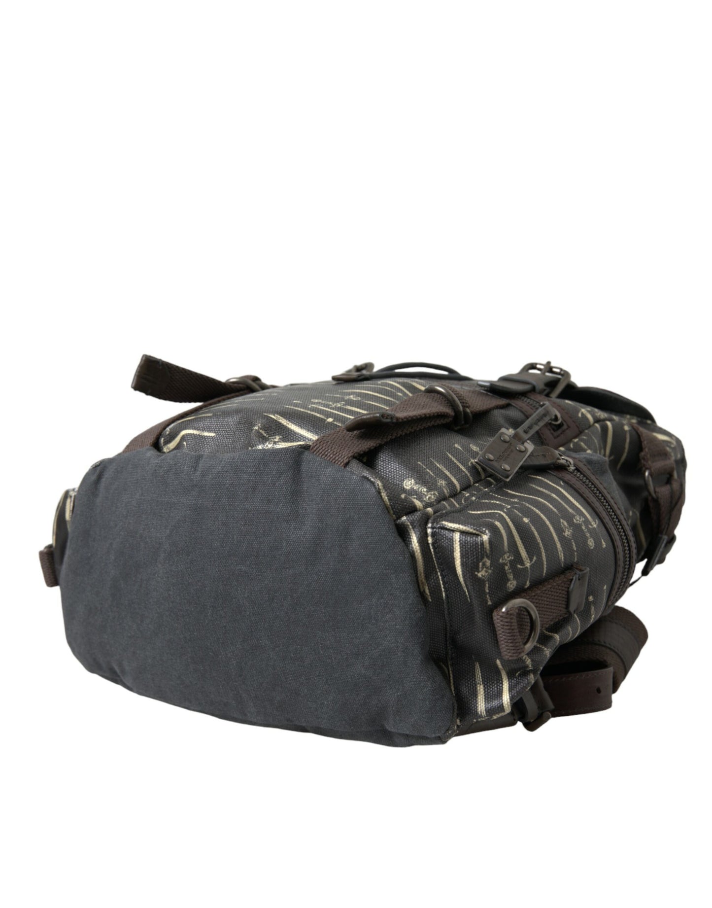 Elegant Canvas Leather Rucksack