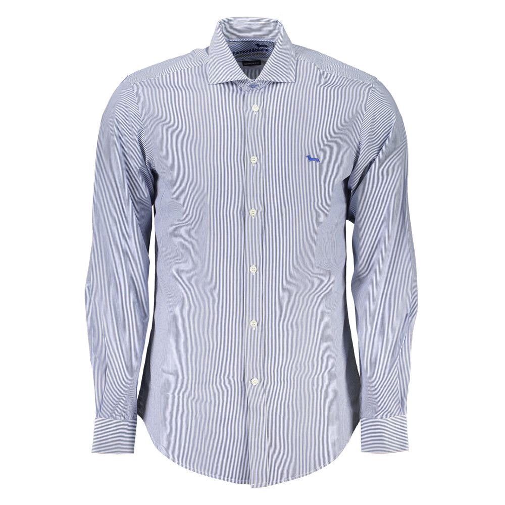 Elegant Blue Organic Cotton Shirt