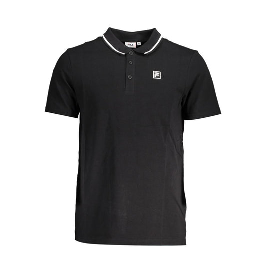 Sleek Contrast Detail Polo Shirt