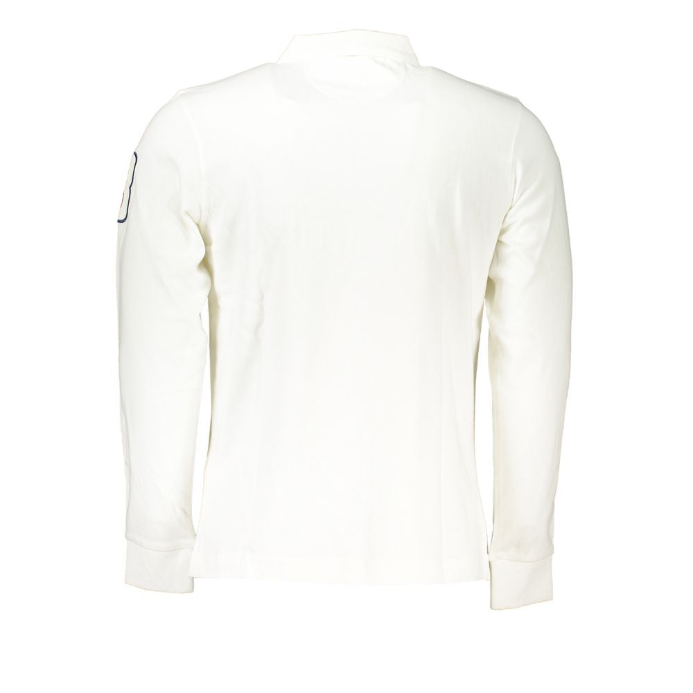 Elegant Long Sleeved White Polo