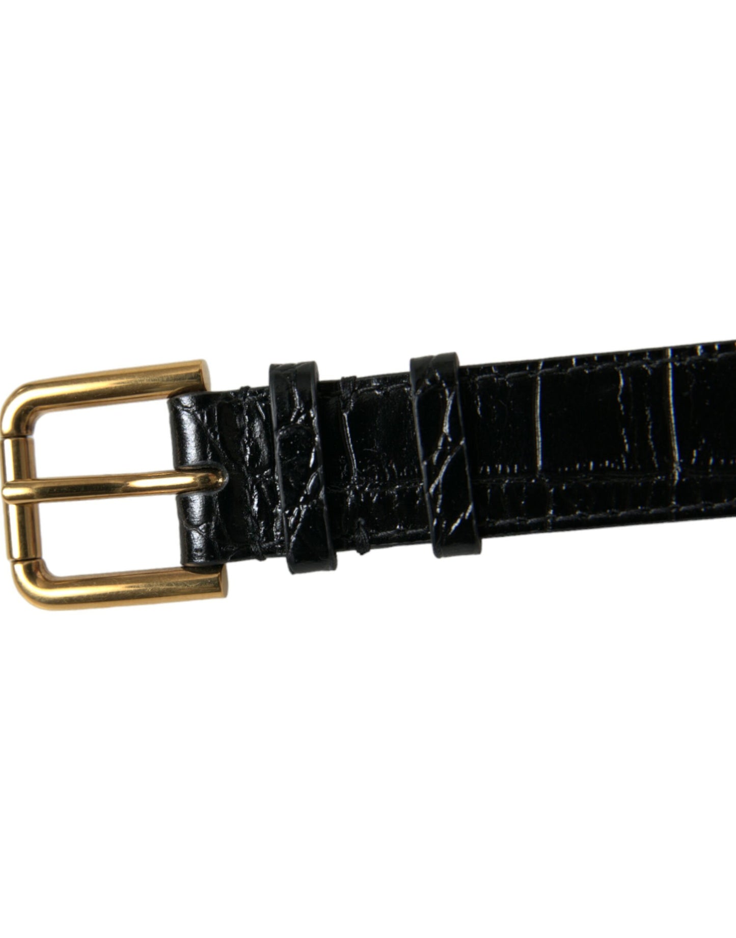 Elegant Gold Black Leather Bracelet