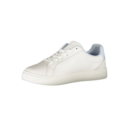 White Polyester Sneaker