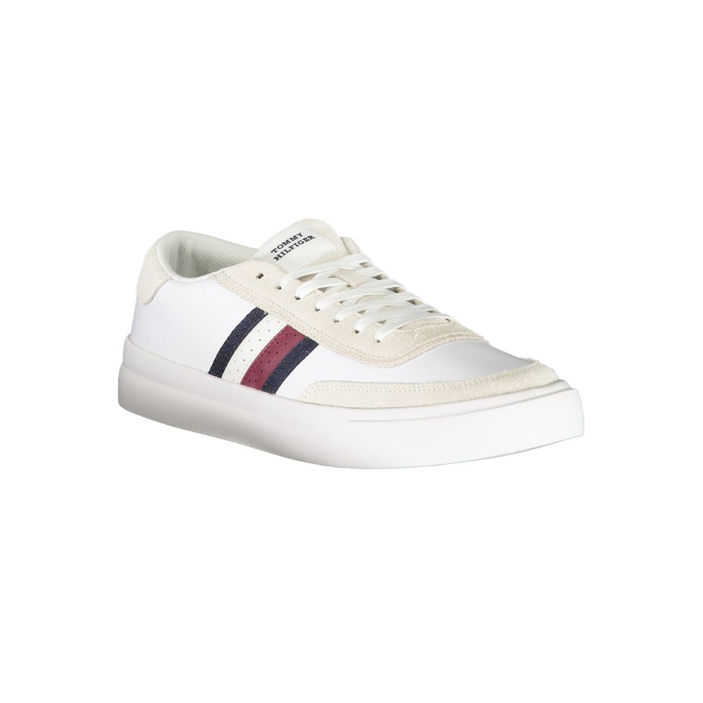 White Polyester Sneaker