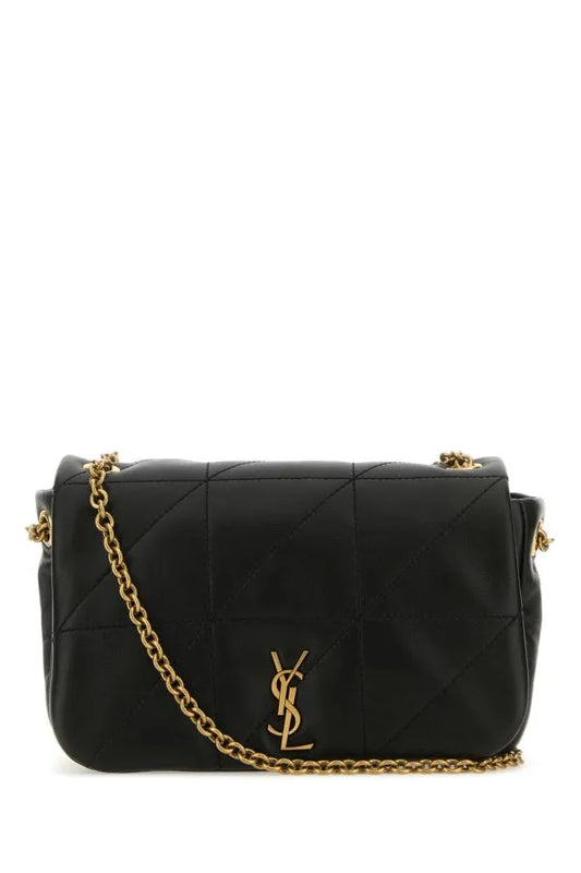 Black Nappa Leather Mini Jamie Shoulder bag