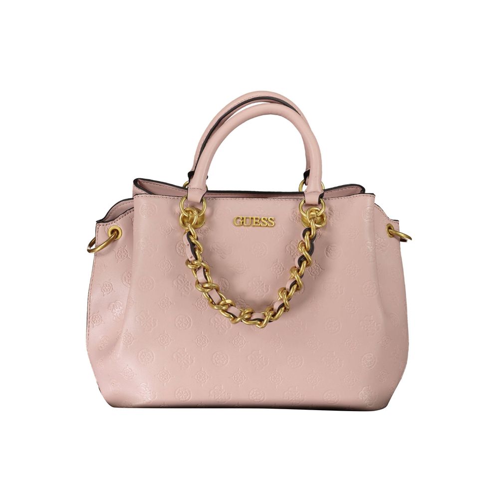 Pink Polyethylene Handbag